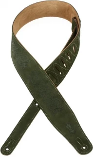 MS26CK Suede Guitar Strap - Green