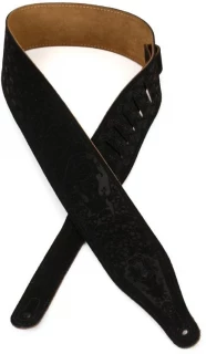 MS17T04 Suede Guitar Strap - Black