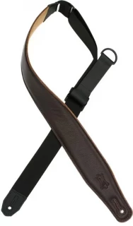 MRHGS-DBR Garment Leather Guitar Strap - Dark Brown