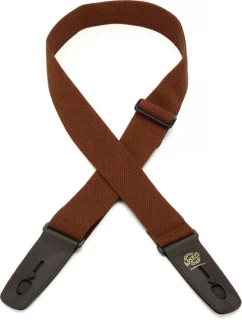 LIS-048C2-BRN/BRN Guitar Strap - Brown