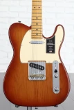 SE Silver Sky Electric Guitar - Dragon Fruit with Rosewood Fingerboard vs American Professional II Telecaster - Sienna Sunburst with Maple Fingerboard