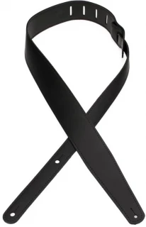 The Double Standard Leather 2.375" Wide Guitar Strap - Black