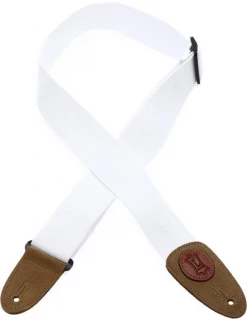 MSSC8 Cotton Guitar Strap - White