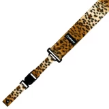 DD2230 Nylon ClipLock Guitar Strap - Cheetah Faux Fur