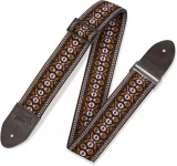 M8 2 inch Jacquard Weave '60s Hootenanny Guitar Strap - Funky Brown #20