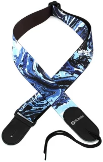 DD3140 Steve Vai 2 inch Guitar Strap - Blue Universe