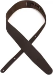 2.5" Basic Classic Leather Guitar Strap - Brown