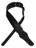 BQ-Cross Belt Branded Leather Strap - Black