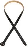 M19 Chrome-Tan Leather Guitar Strap - Black