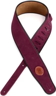 MSS3 Suede Guitar Strap - Burgundy