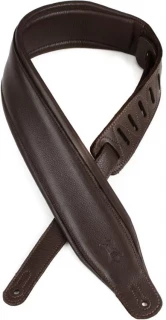 M26GP-DBR-DBR Garment Leather Guitar Strap - Dark Brown