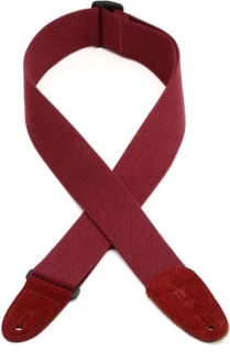 MC8 Cotton Guitar Strap - Burgundy