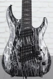 Schecter C-7 MS Silver Mountain - Black and Silver