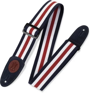 MSSC8 Cotton Guitar Strap - Red/White/Blue