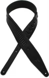 MG317MTO Garment Leather Guitar Strap - Black