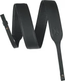 2-inch-wide Butter Leather Banjo Strap - Black